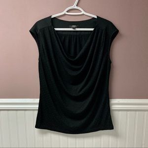 Mexx black textured top